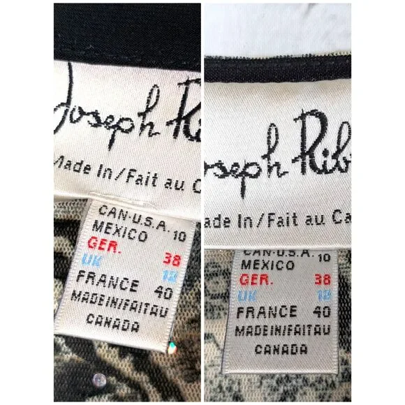 VINTAGE JOSEPH RIBKOFF Sequined Sheer Mesh Jacket & Tank Animal Floral US 10 - Picture 8 of 9